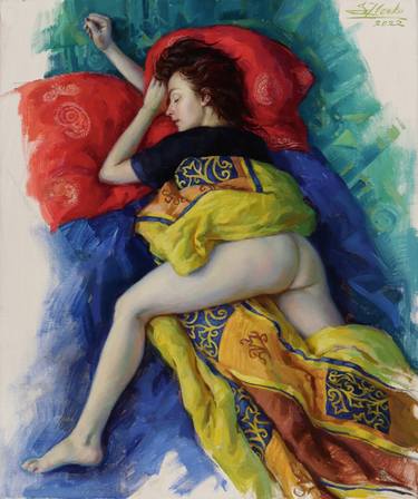 Original Figurative Nude Paintings by Serguei Zlenko