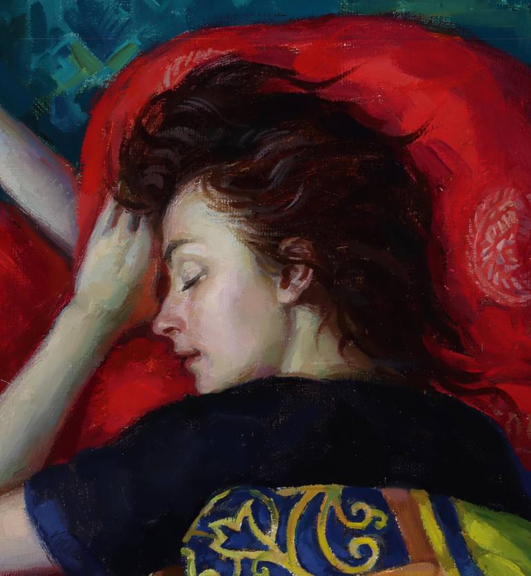 Original Contemporary Nude Painting by Serguei Zlenko