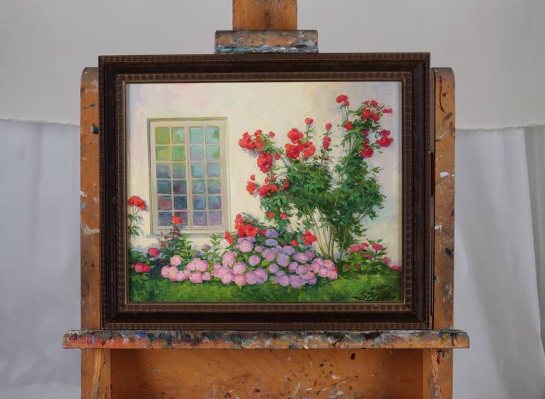 Original Floral Painting by Serguei Zlenko