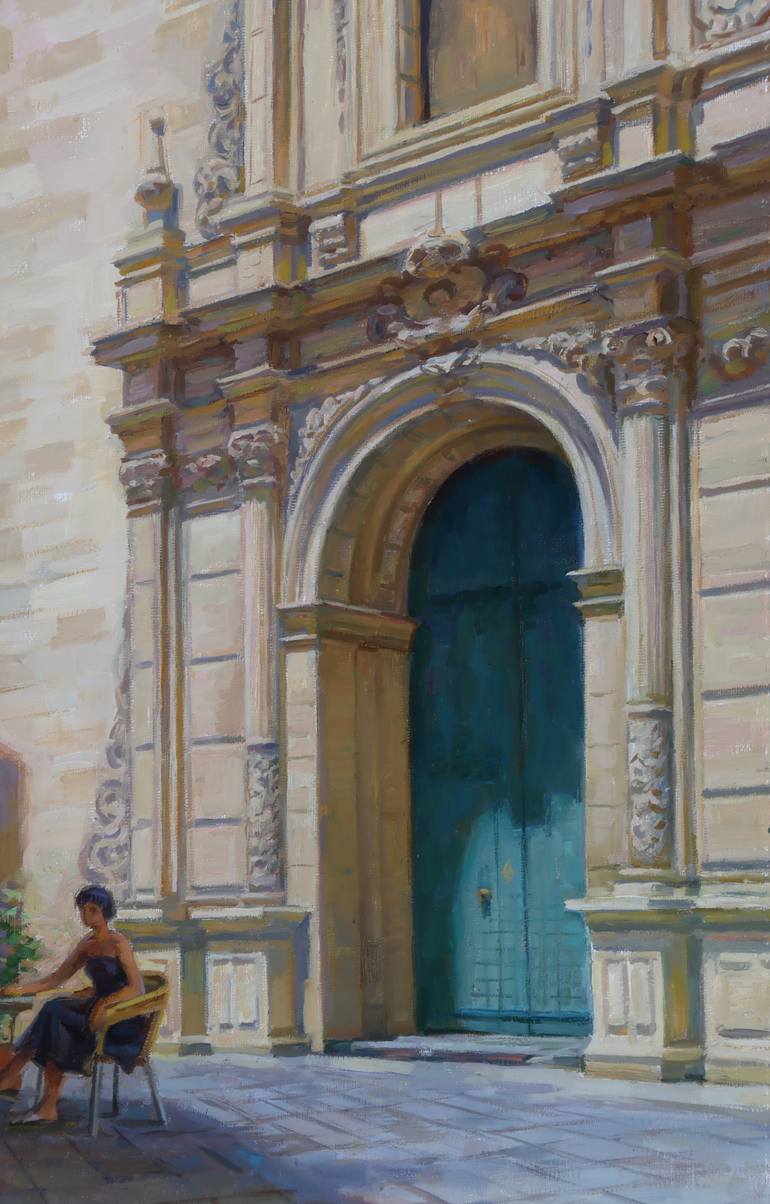 Original Figurative Architecture Painting by Serguei Zlenko
