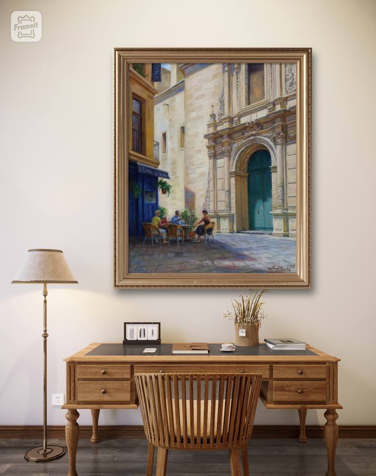Original Figurative Architecture Painting by Serguei Zlenko