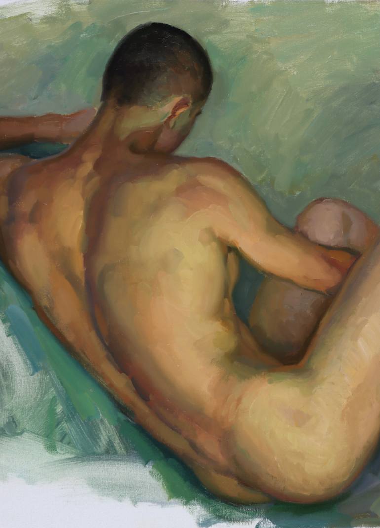 Original Figurative Nude Painting by Serguei Zlenko