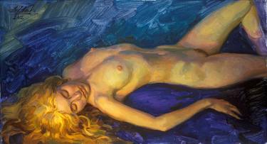 Print of Realism Nude Paintings by Serguei Zlenko