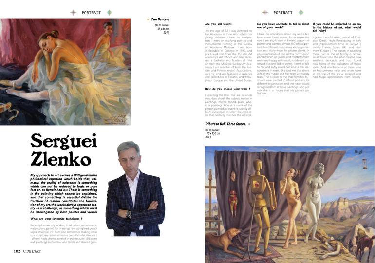 Original Contemporary Nude Painting by Serguei Zlenko