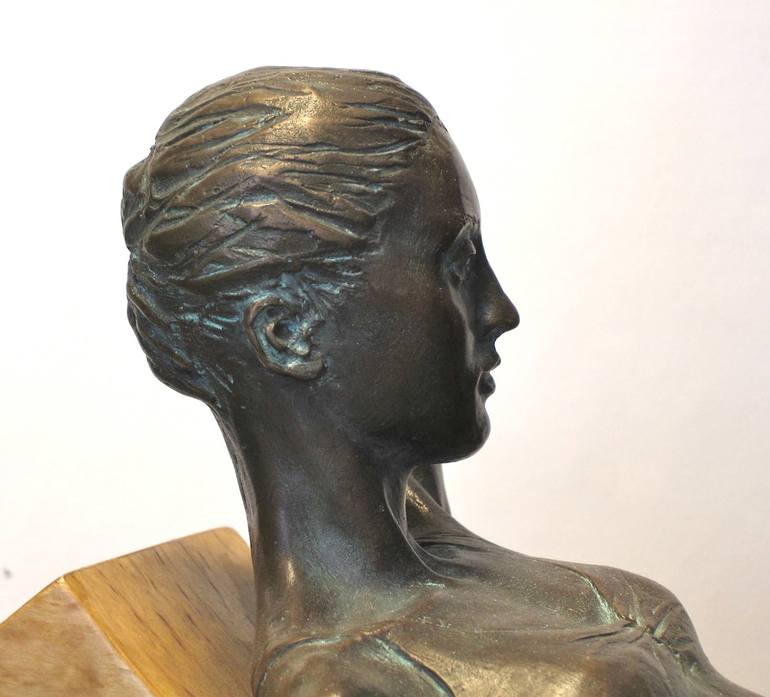 Original Art Deco Performing Arts Sculpture by Serguei Zlenko