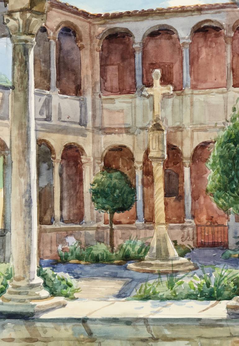 Original Classicism Architecture Painting by Serguei Zlenko