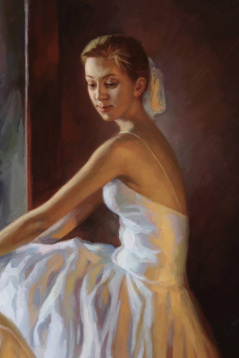 Original Figurative Performing Arts Painting by Serguei Zlenko