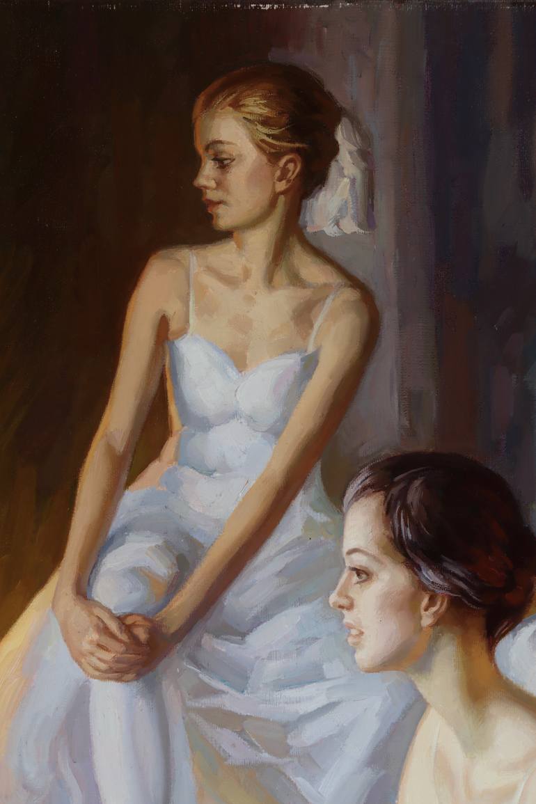 Original Figurative Performing Arts Painting by Serguei Zlenko