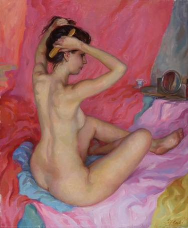 Original Figurative Nude Painting by Serguei Zlenko