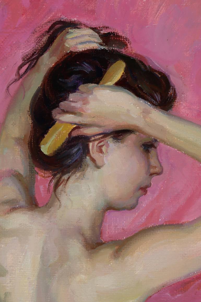 Original Figurative Nude Painting by Serguei Zlenko