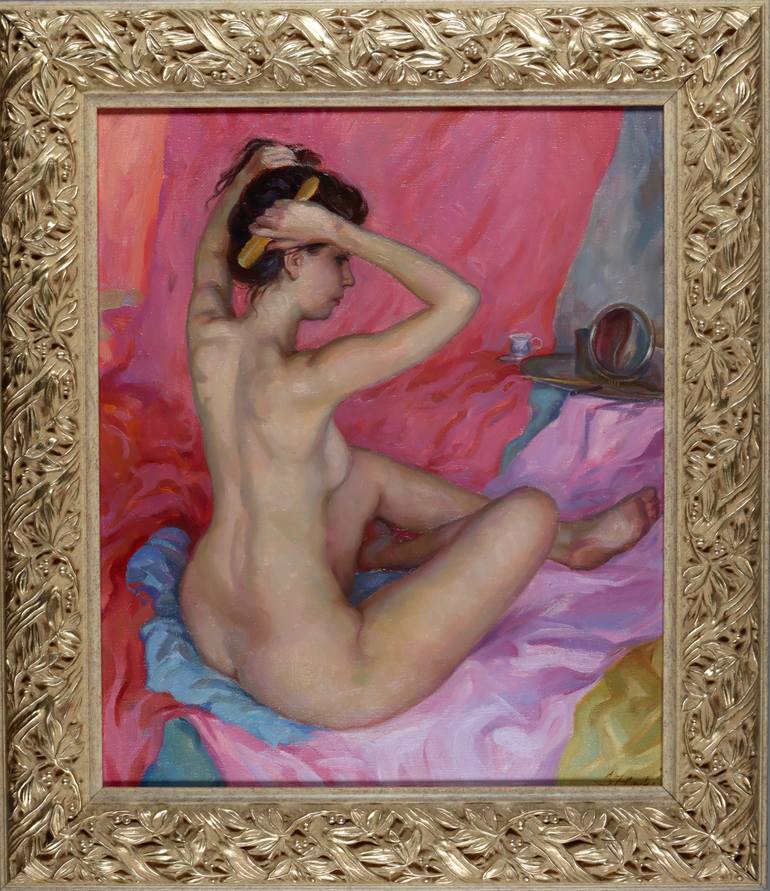 Original Figurative Nude Painting by Serguei Zlenko