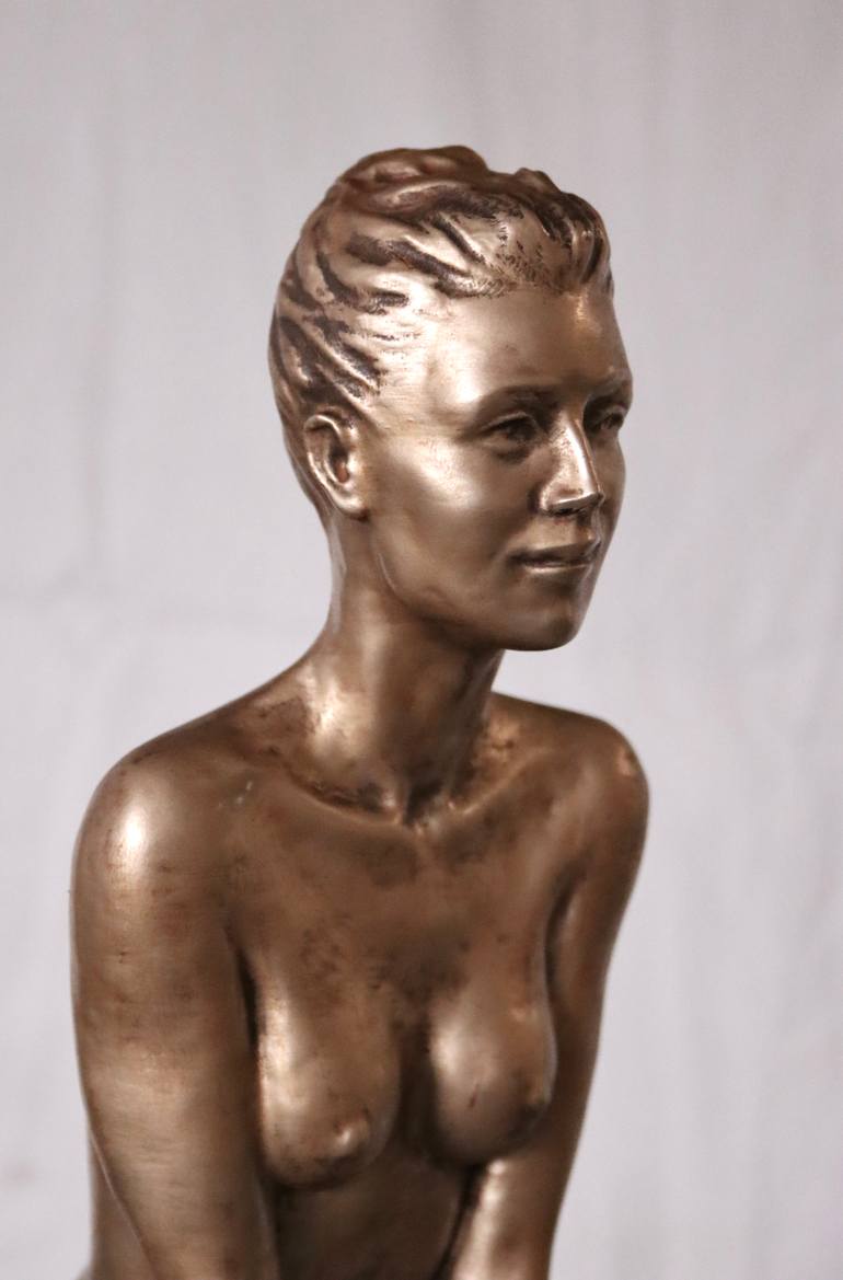 Original Figurative Erotic Sculpture by Serguei Zlenko