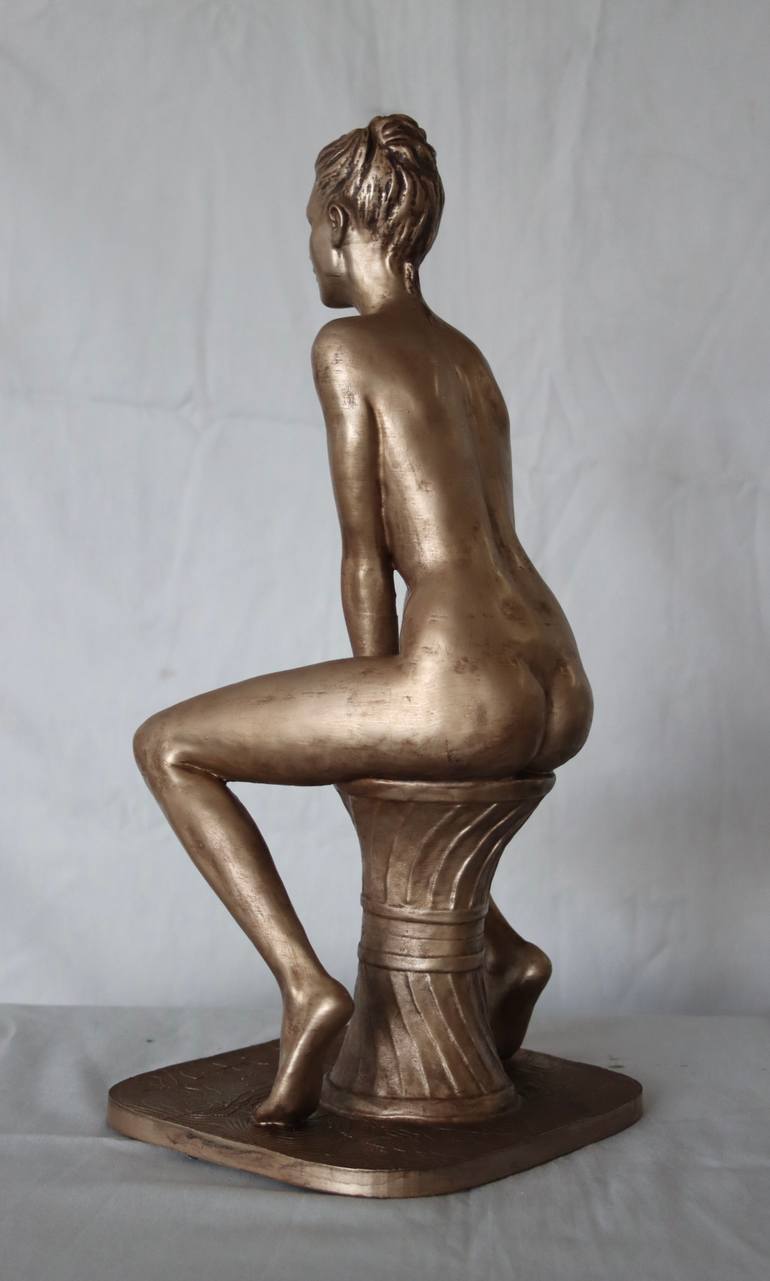 Original Figurative Erotic Sculpture by Serguei Zlenko