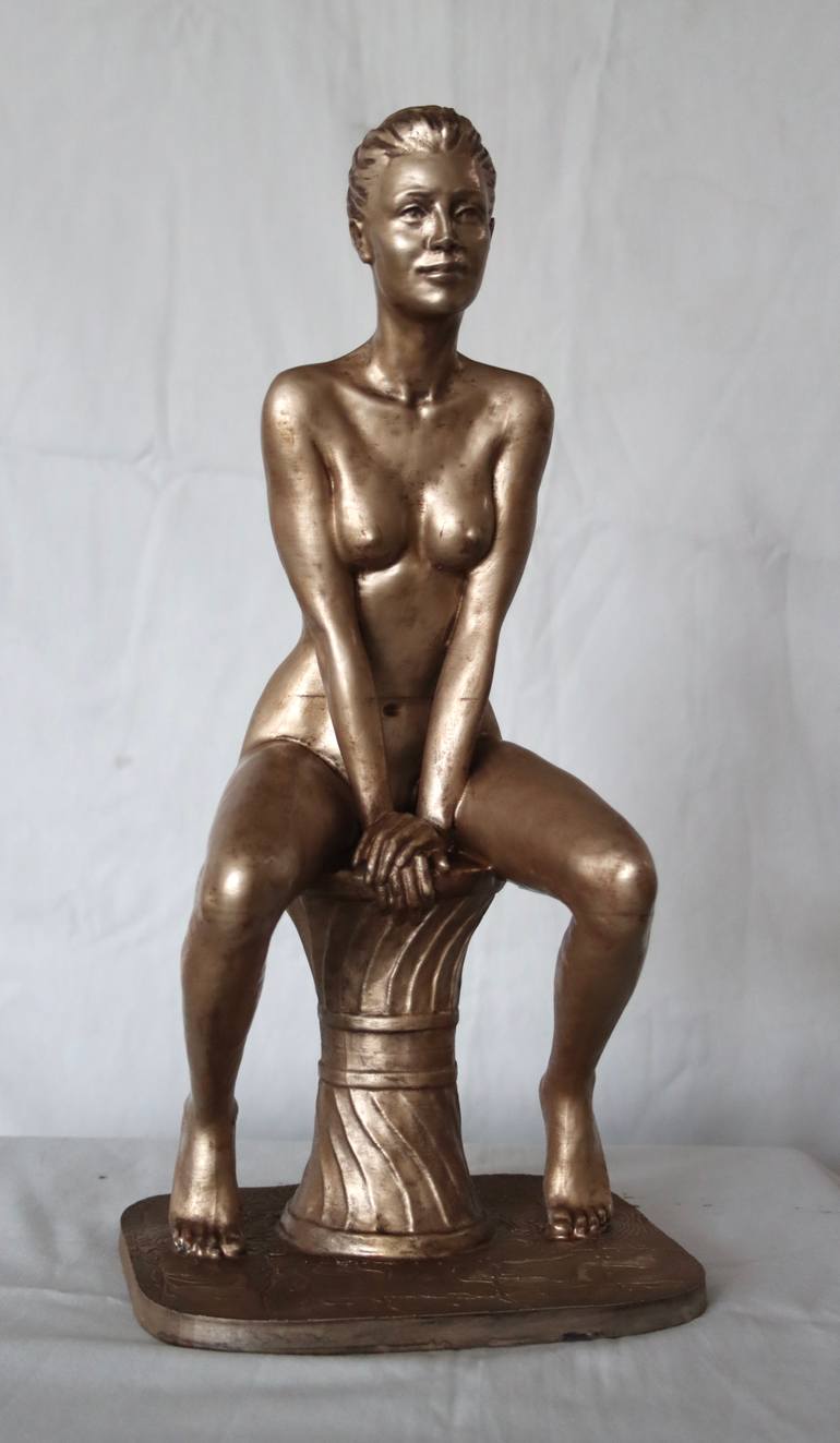 Original Figurative Erotic Sculpture by Serguei Zlenko
