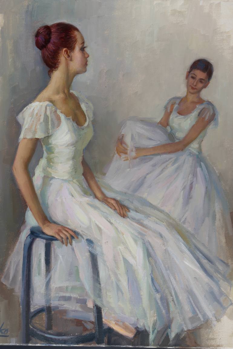 Original Figurative Performing Arts Painting by Serguei Zlenko