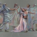 A scene from the ballet La Bayadere. by Serguei Zlenko