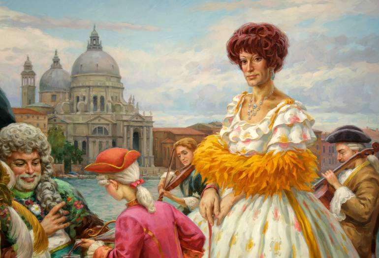 Original Realism Fantasy Painting by Serguei Zlenko