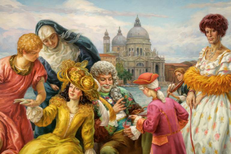 Original Realism Fantasy Painting by Serguei Zlenko