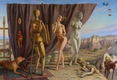 Print of Surrealism Erotic Paintings by Serguei Zlenko