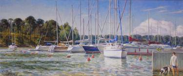 Print of Figurative Boat Paintings by Serguei Zlenko