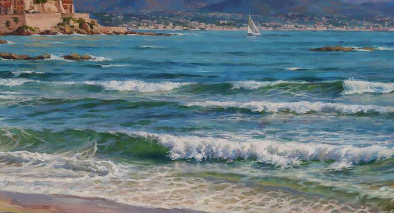 Original Fine Art Seascape Painting by Serguei Zlenko