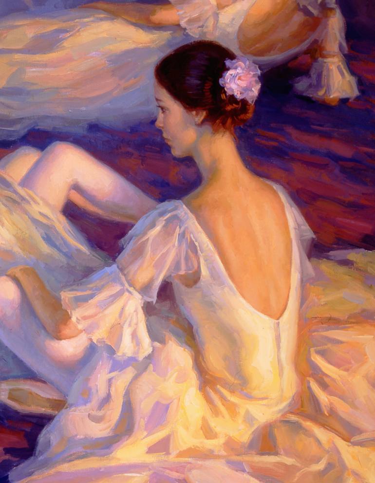 Waiting in the Wings. Painting by Serguei Zlenko | Saatchi Art