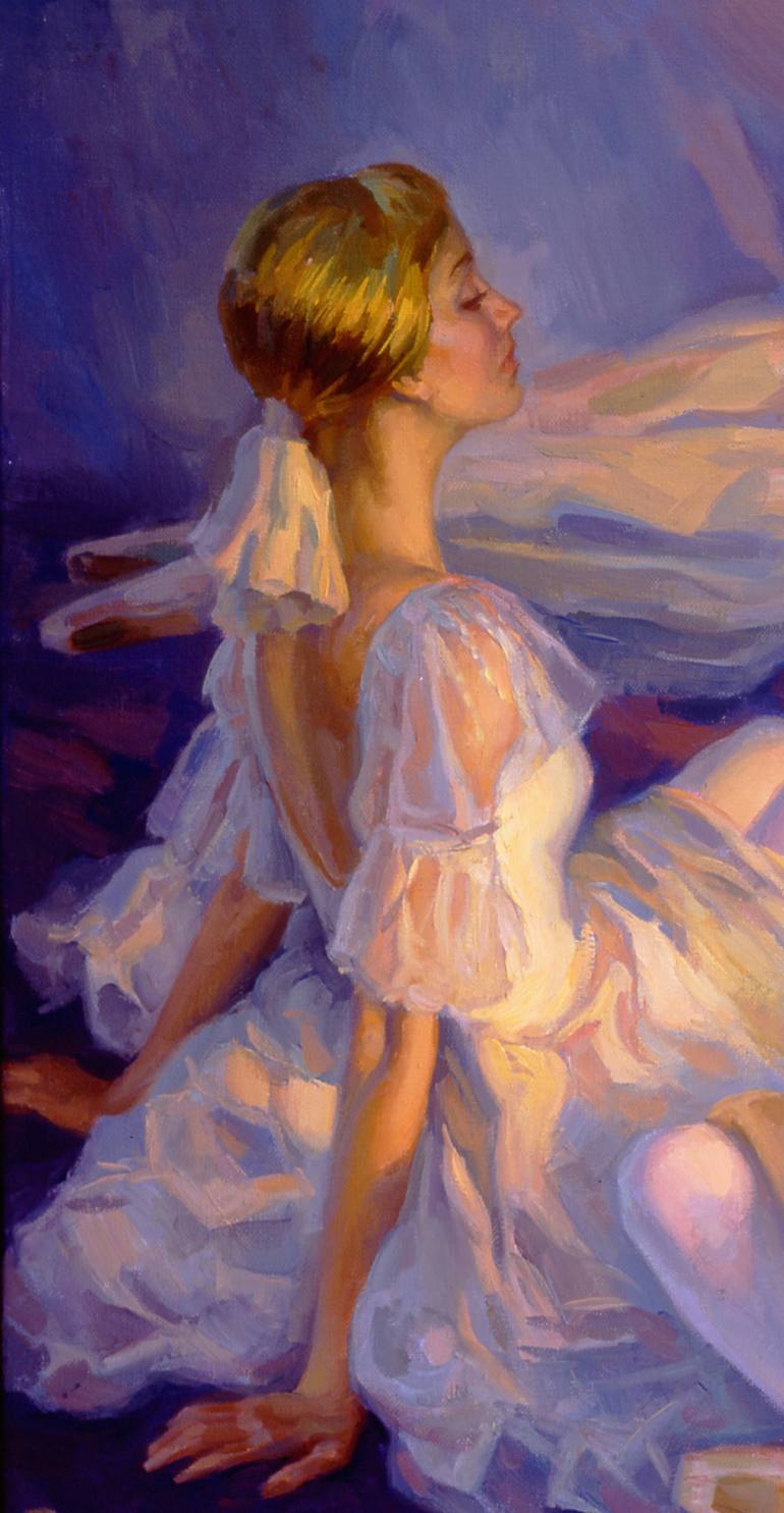 Waiting in the Wings. Painting by Serguei Zlenko | Saatchi Art