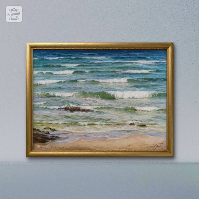 Original Fine Art Seascape Painting by Serguei Zlenko
