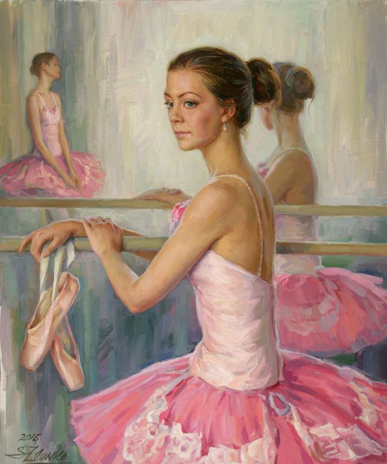 After The Rehearsal Painting by Serguei Zlenko | Saatchi Art