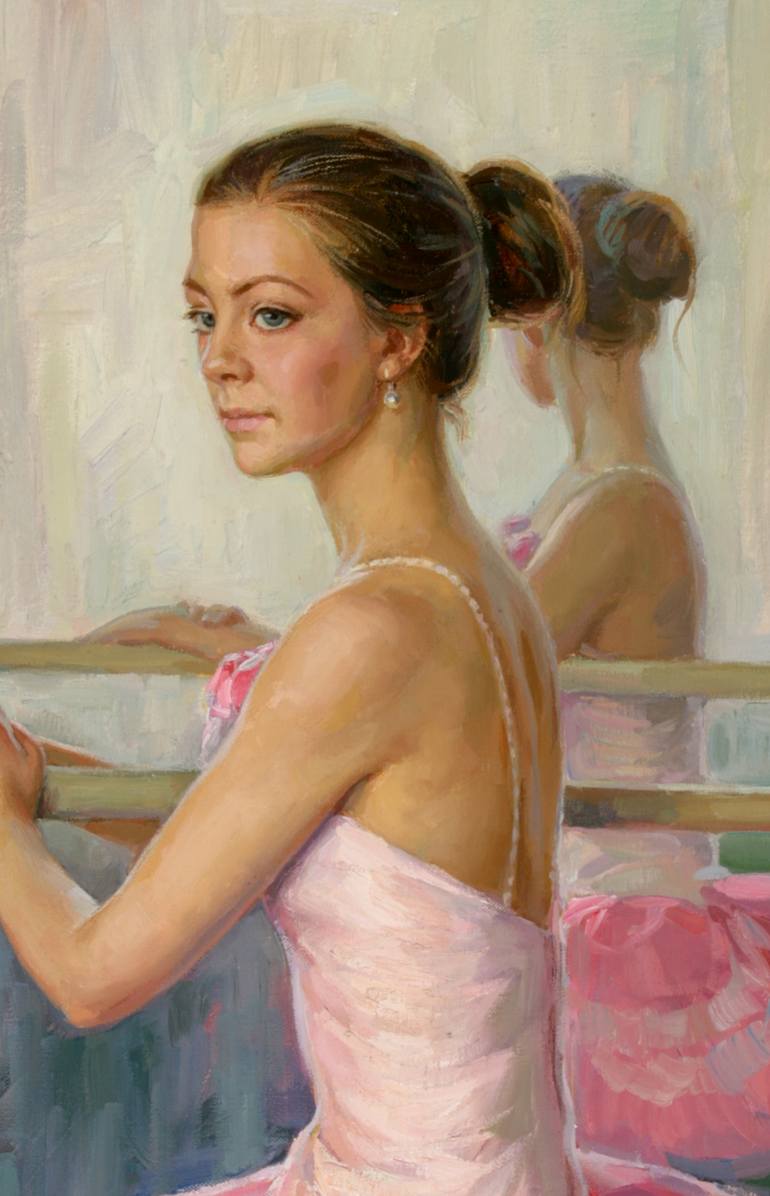 After The Rehearsal Painting by Serguei Zlenko | Saatchi Art