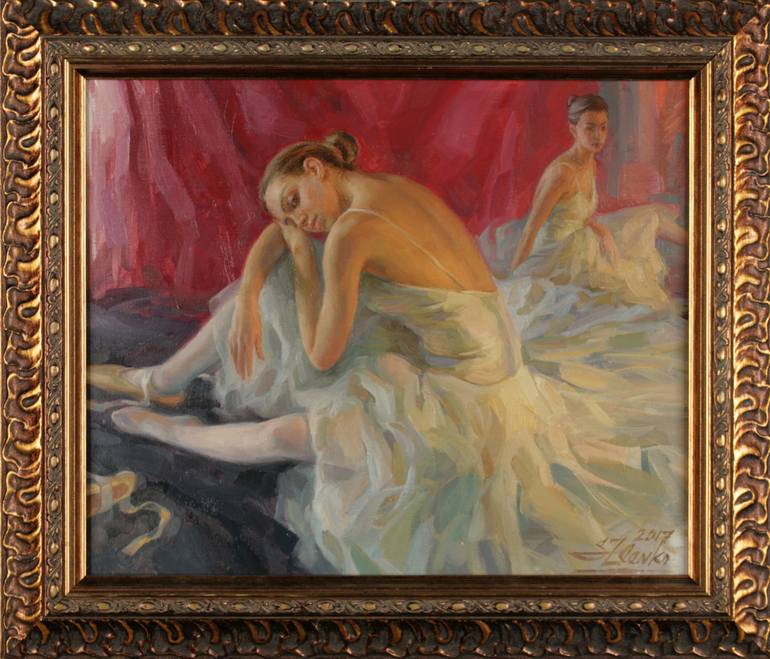 Original Figurative Performing Arts Painting by Serguei Zlenko