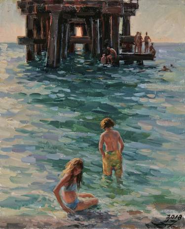 Original Figurative Seascape Paintings by Serguei Zlenko