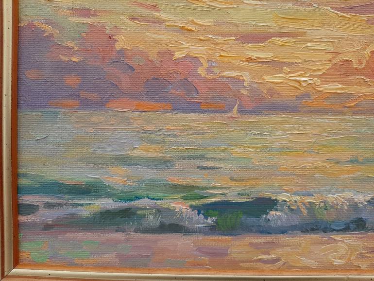 Original Impressionism Seascape Painting by Serguei Zlenko