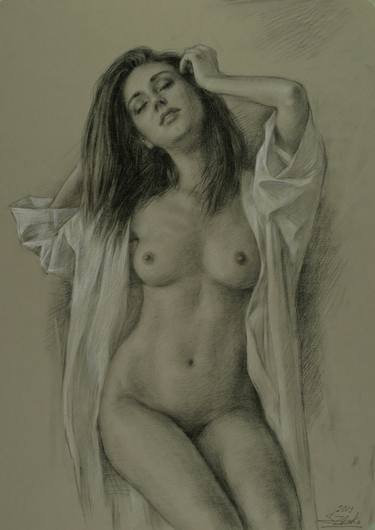 Original Figurative Erotic Drawings by Serguei Zlenko