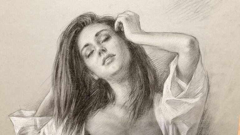 Original Erotic Drawing by Serguei Zlenko