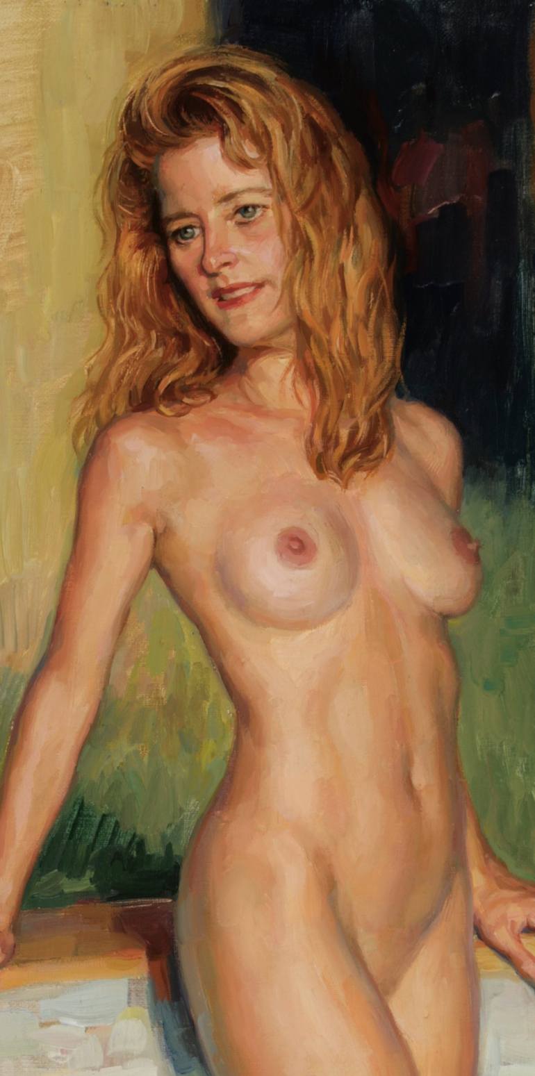 Original Figurative Erotic Painting by Serguei Zlenko