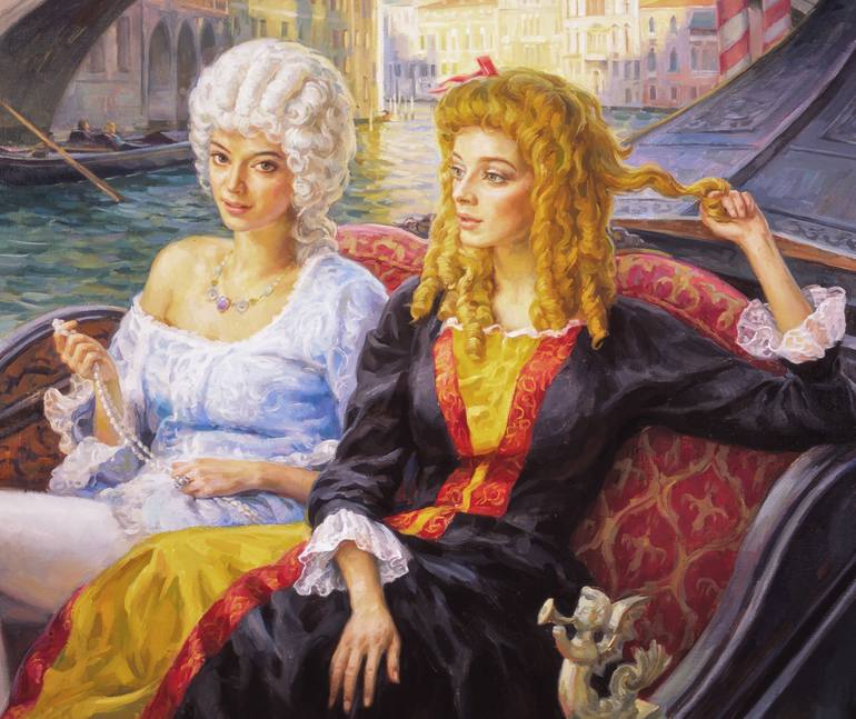 Original Women Painting by Serguei Zlenko