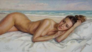 Print of Figurative Nude Paintings by Serguei Zlenko