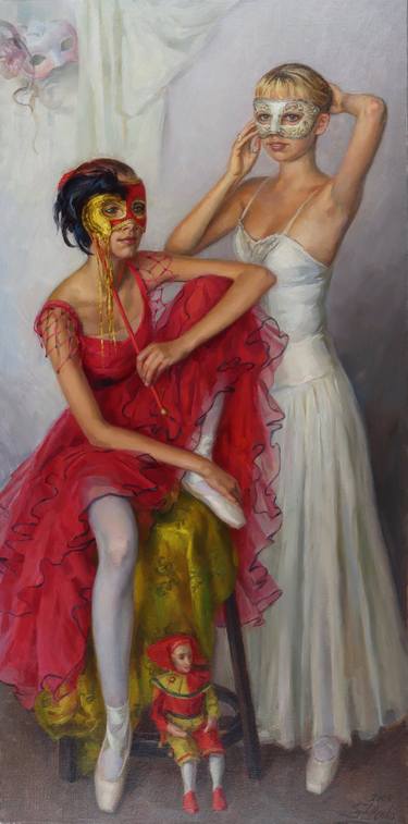 Original Fine Art Performing Arts Paintings by Serguei Zlenko