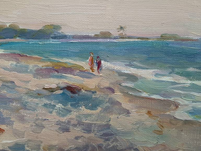 Original Beach Painting by Serguei Zlenko