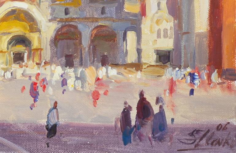 Original Impressionism Architecture Painting by Serguei Zlenko