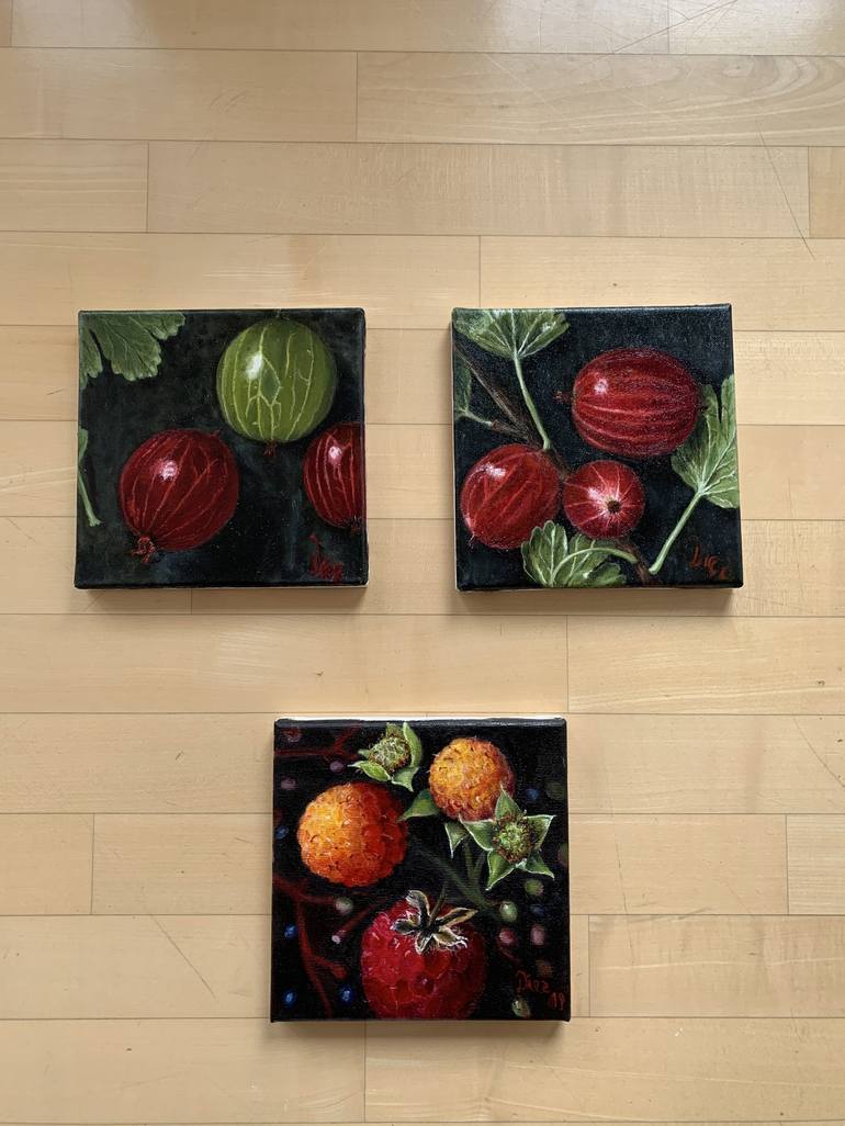 Original Figurative Food Painting by Jasmine Diez