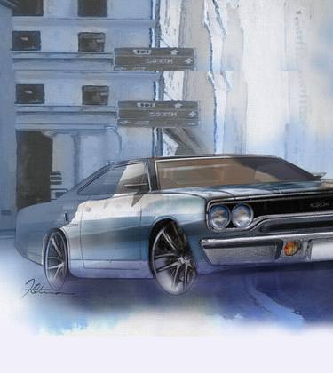 watercolor muscle car thumb