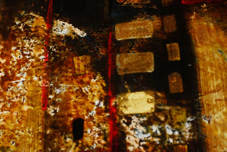 Original Abstract Expressionism Abstract Painting by Nguyen Xuan Anh