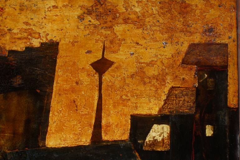 Original Abstract Expressionism Abstract Painting by Nguyen Xuan Anh