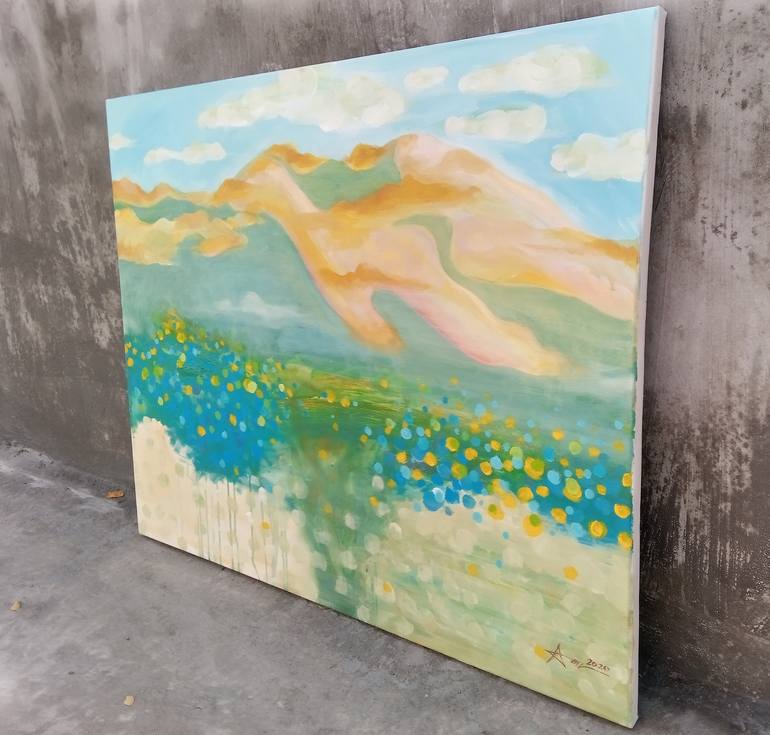 Original Abstract Painting by Nguyen Xuan Anh