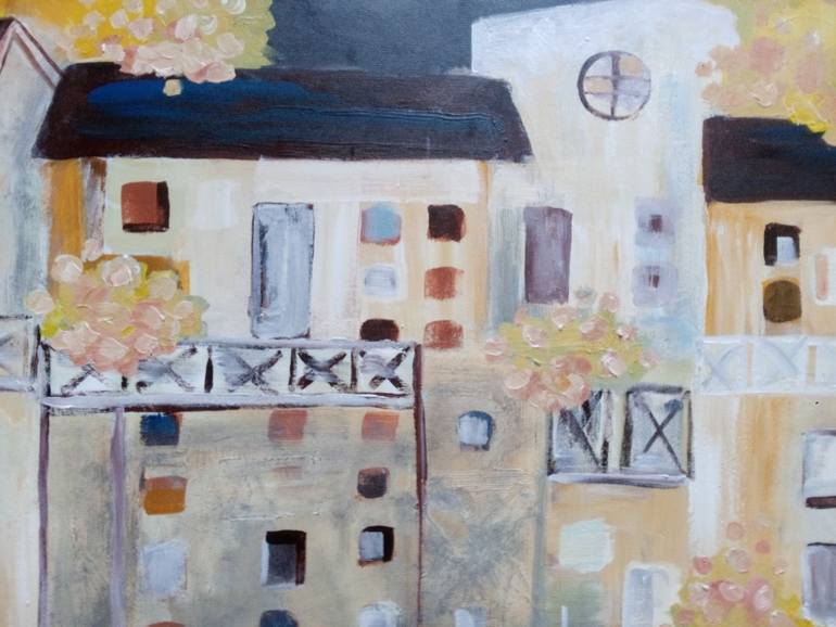 Original Abstract Expressionism Abstract Painting by Nguyen Xuan Anh