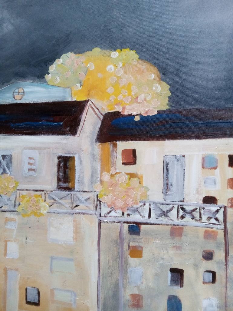 Original Abstract Expressionism Abstract Painting by Nguyen Xuan Anh