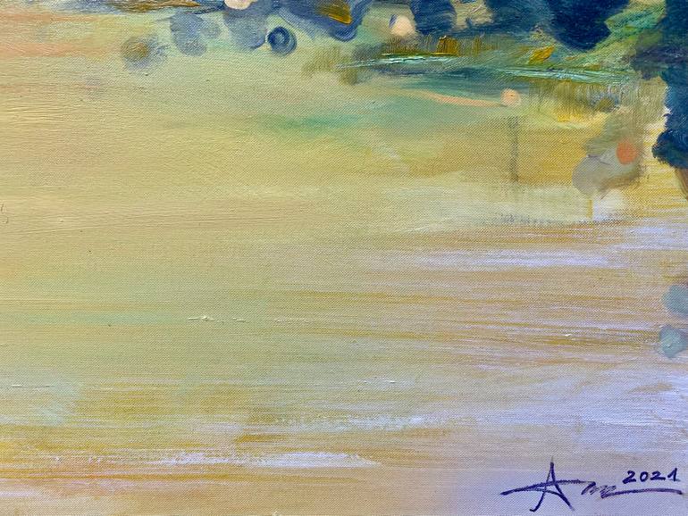 Original Abstract Expressionism Abstract Painting by Nguyen Xuan Anh