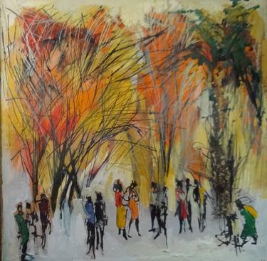 Print of Abstract Expressionism Garden Paintings by Seba Art Gallery